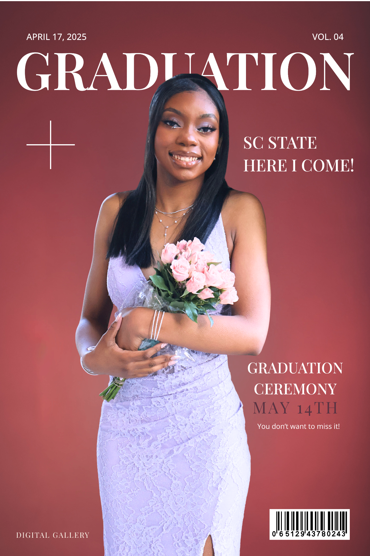 Graduation magazine cover editorial design